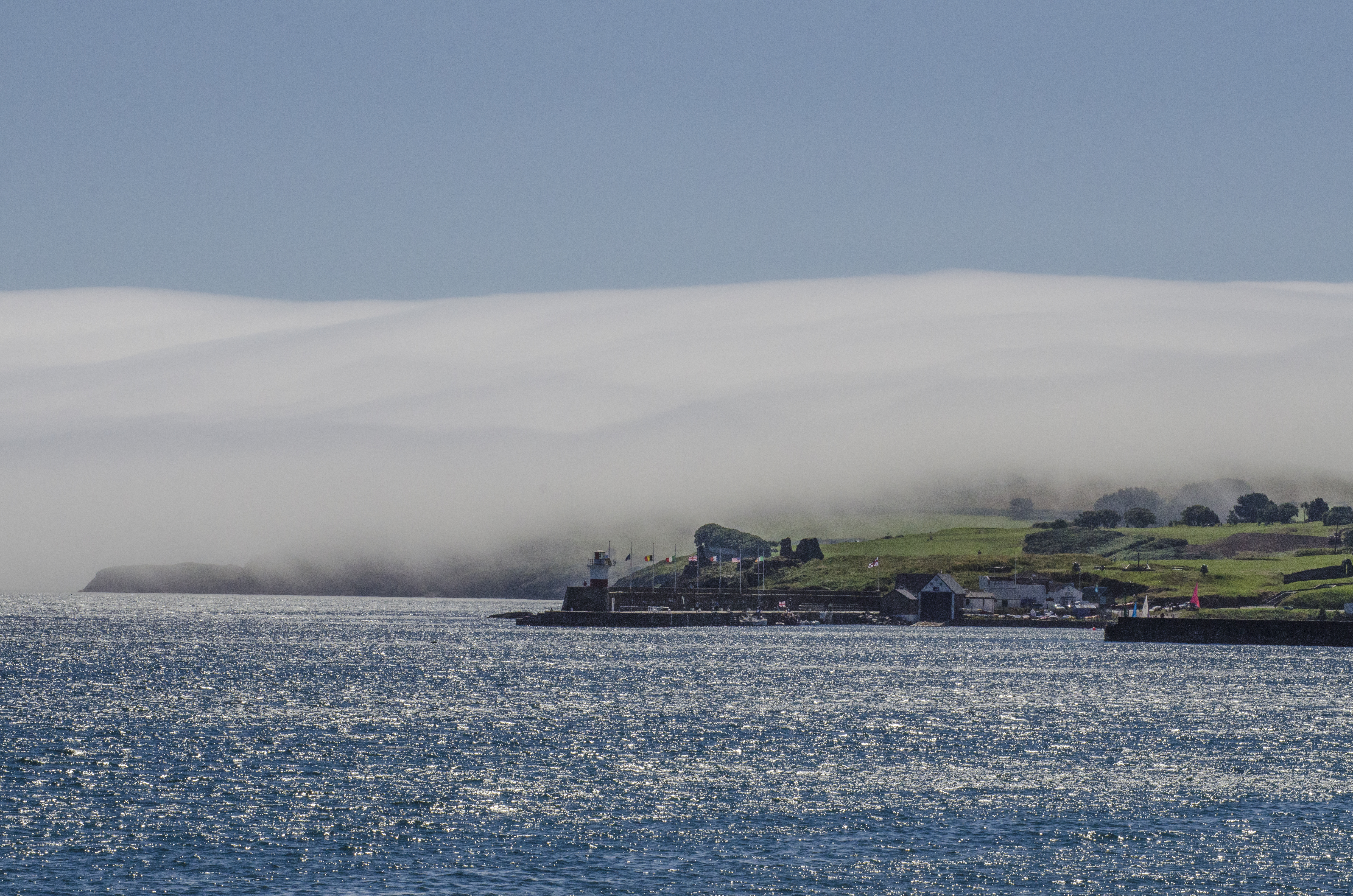 Fog over Wicklow Head